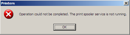 print spooler error