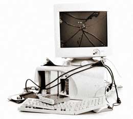 Broken computer
