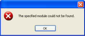 The specified module is not found