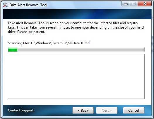 Fakealert Removal Tool screen shot