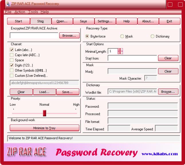 Ace Archived Password Recovery