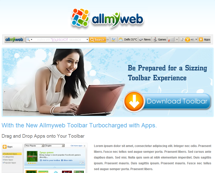 AllMyWeb Toolbar