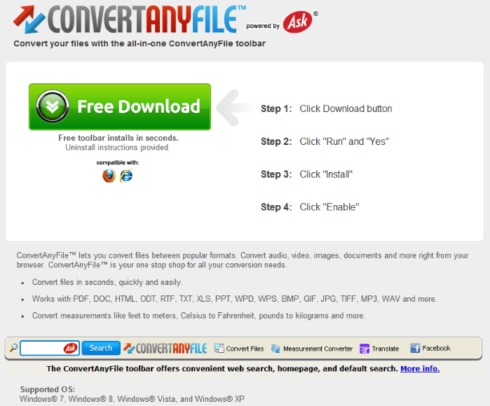 ConvertAnyFile Toolbar