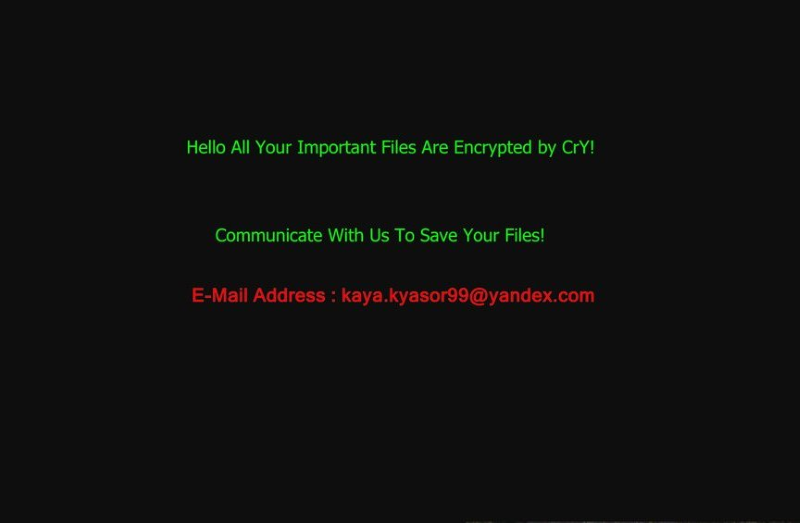 CrY-TrOwX Ransomware