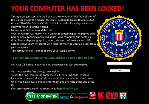 Fake FBI Block Virus