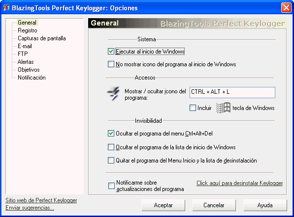 Blazingtools Perfect Keylogger 1