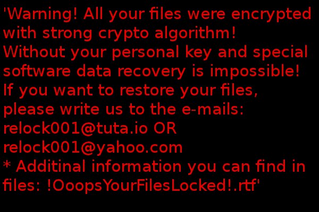 Relock Ransomware