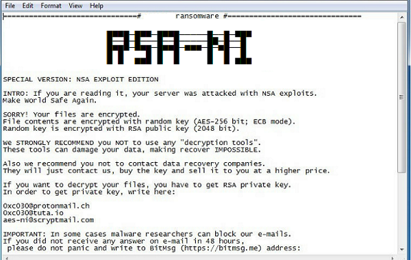 RSA-NI Ransomware