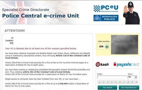 Specialist Crime Directorate Police Central E-Crime Unit Virus