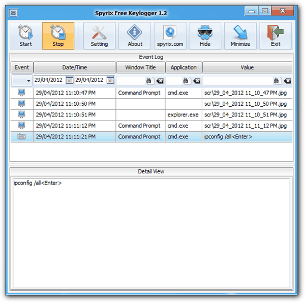  spyrix free keylogger