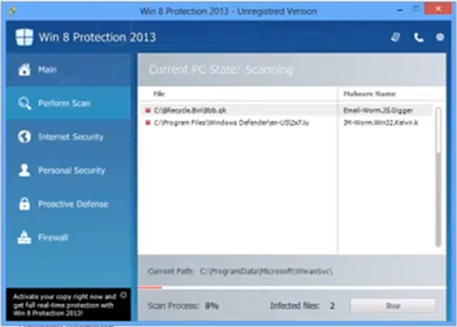 Win 8 Protection 2013