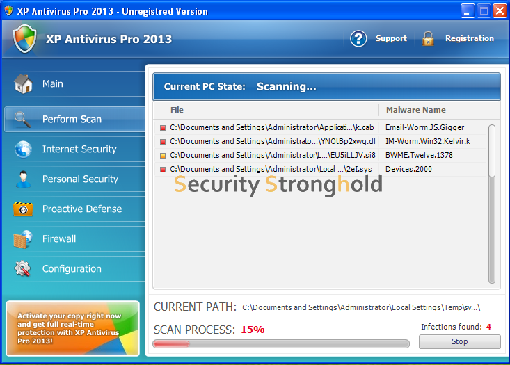 XP Antivirus Pro 2013